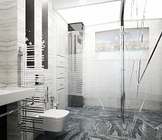Разработка индивидуального дизайна для квартиры на Сакко и Ванцетти: ванная комната, фото 2
