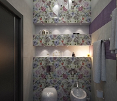 Разработка дизайн проекта квартиры на Большой Манежной 5: ванная комната, фото 1