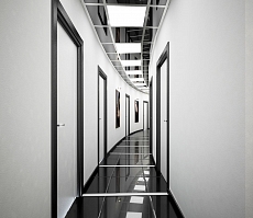 Разработка дизайна для офиса представительства компании Дешели: коридор, фото 1