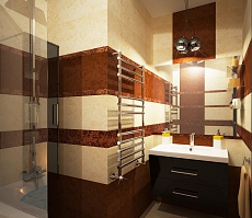 Дизайн проект дома на Владимира Невского: ванная комната, фото 4