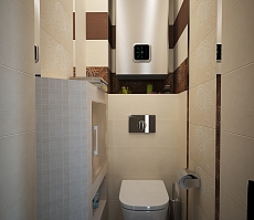 Дизайн интерьера квартиры на Фридриха Энгельса: туалет, фото 1