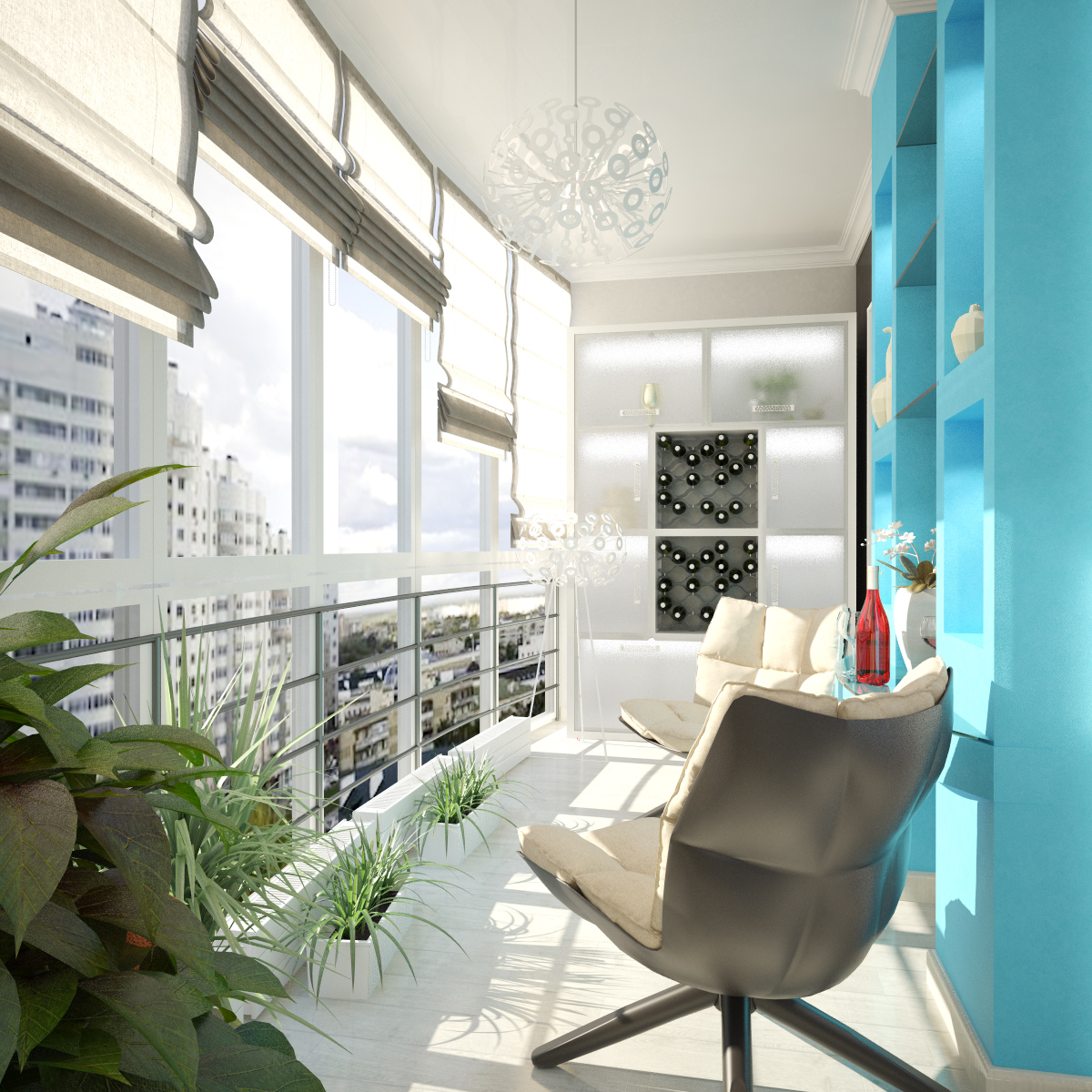 Дизайн проект квартиры на Большой Манежной 13: смотровая комната, фото 1