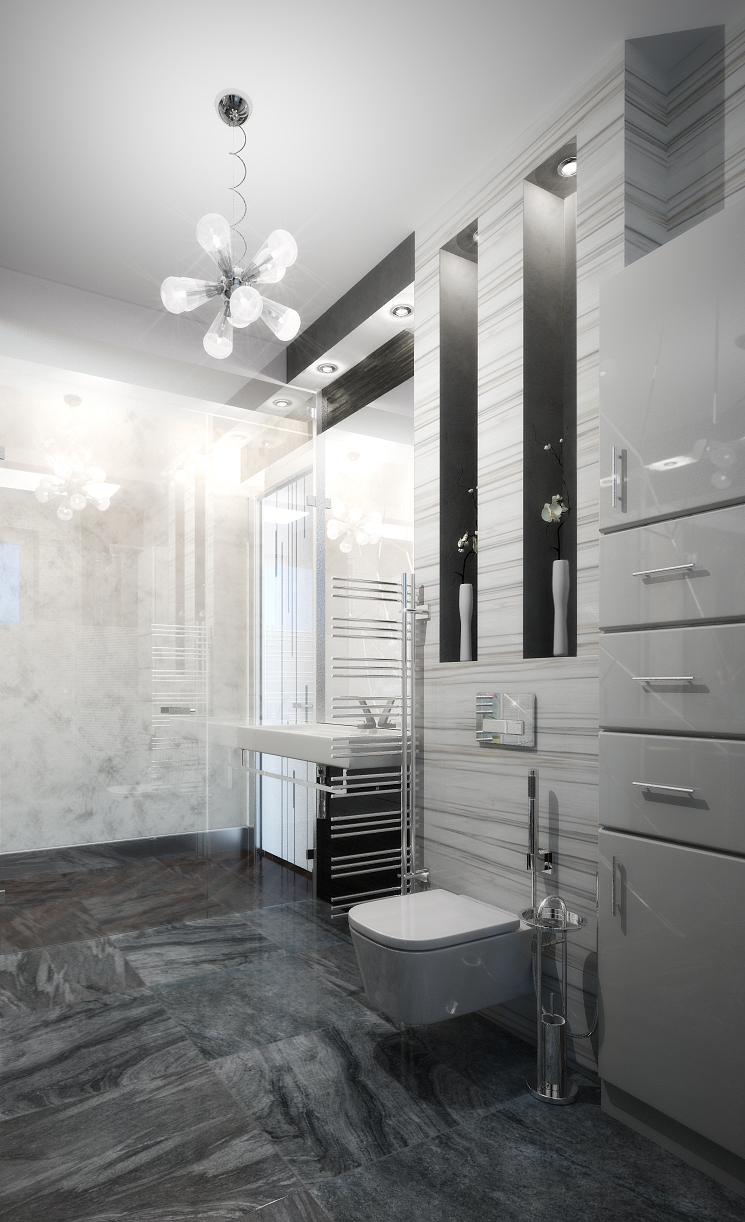 Разработка индивидуального дизайна для квартиры на Сакко и Ванцетти: ванная комната, фото 1