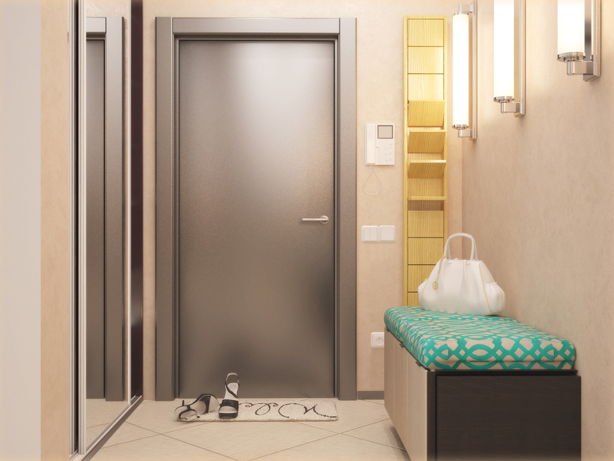 Разработка дизайна интерьера для квартиры на проспекте Патриотов: прихожая, фото 1