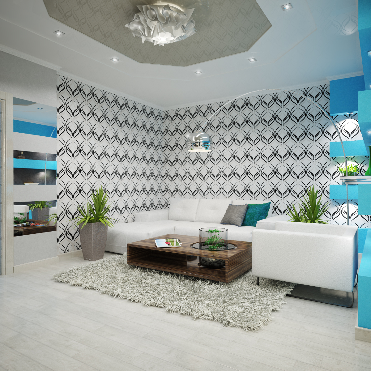 Дизайн проект квартиры на Большой Манежной 13: гостиная, фото 4