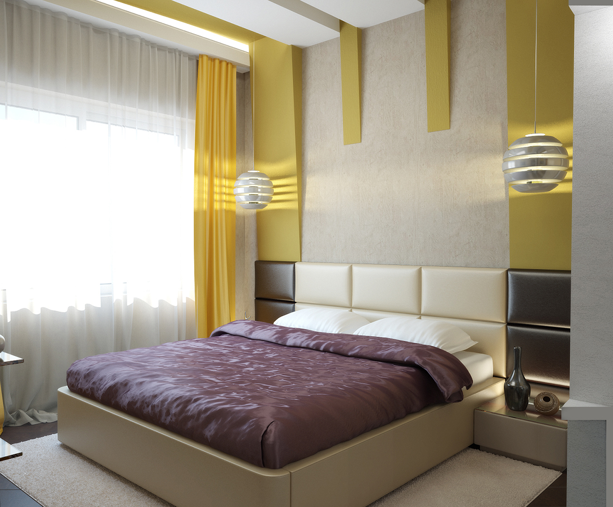 Разработка дизайна для коттеджа в поселке Ямное: спальня, фото 1