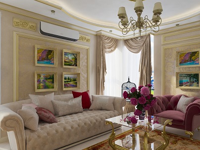 Комплектация интерьера гостиной в классическом стиле в Воронеже и области