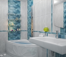 Разработка дизайна интерьера для квартиры на проспекте Патриотов: ванная комната, фото 2
