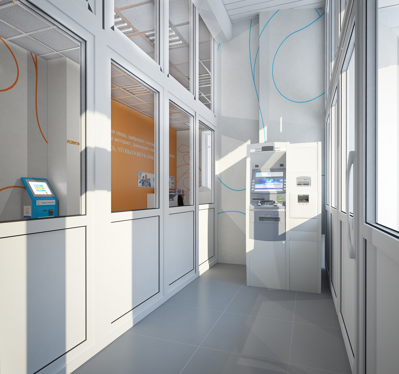 Дизайн проект офиса предствительства компании Ростелеком: фото 11