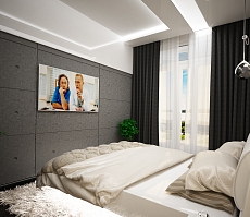 Разработка дизайна интерьера для квартиры на проспекте Патриотов: спальня, фото 2