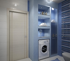 Дизайн проект квартиры на Большой Манежной 13: ванная комната, фото 1