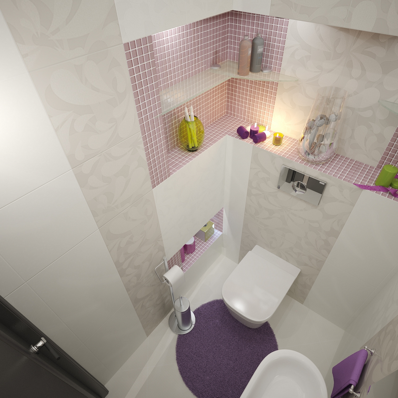 Разработка дизайна квартиры на Димитрова: туалет, фото 3