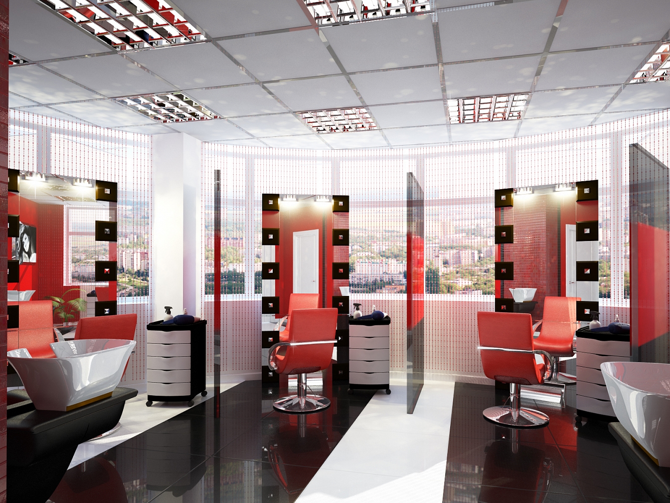 Разработка дизайна для офиса представительства компании Дешели: рабочая зона, фото 1