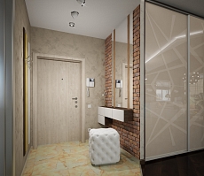 Разработка индивидуального дизайна для квартиры на Сакко и Ванцетти: прихожая, фото 1