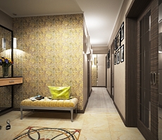 Дизайн проект интерьера квартиры на Тютчева: прихожая, фото 7