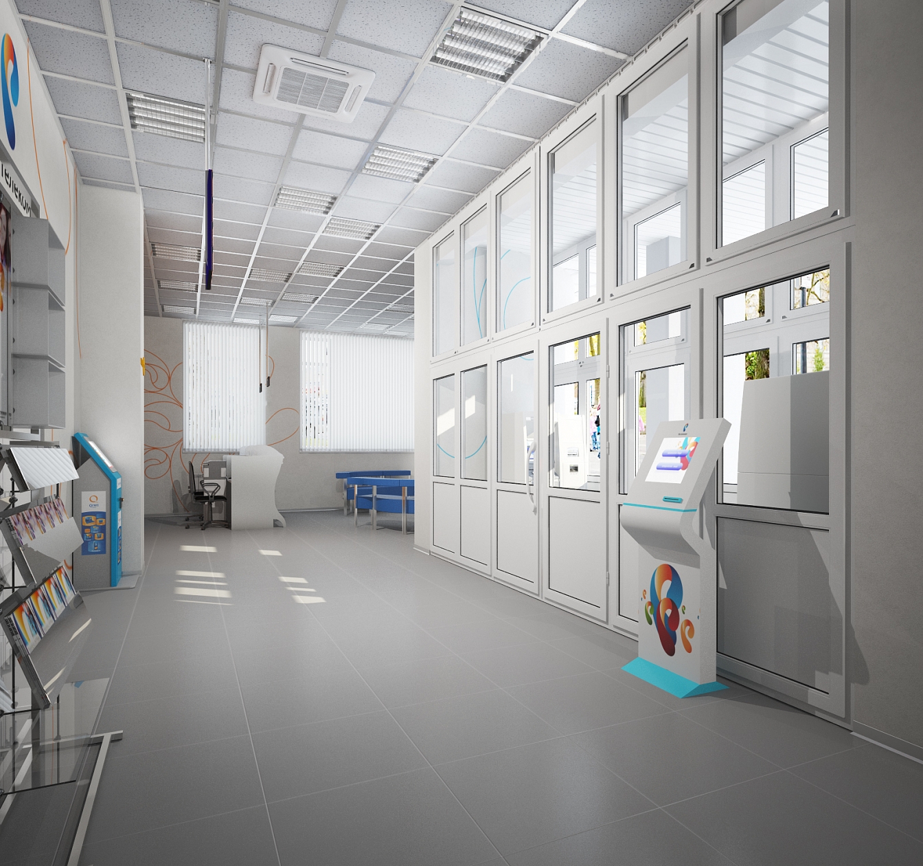 Дизайн проект офиса предствительства компании Ростелеком: фото 10