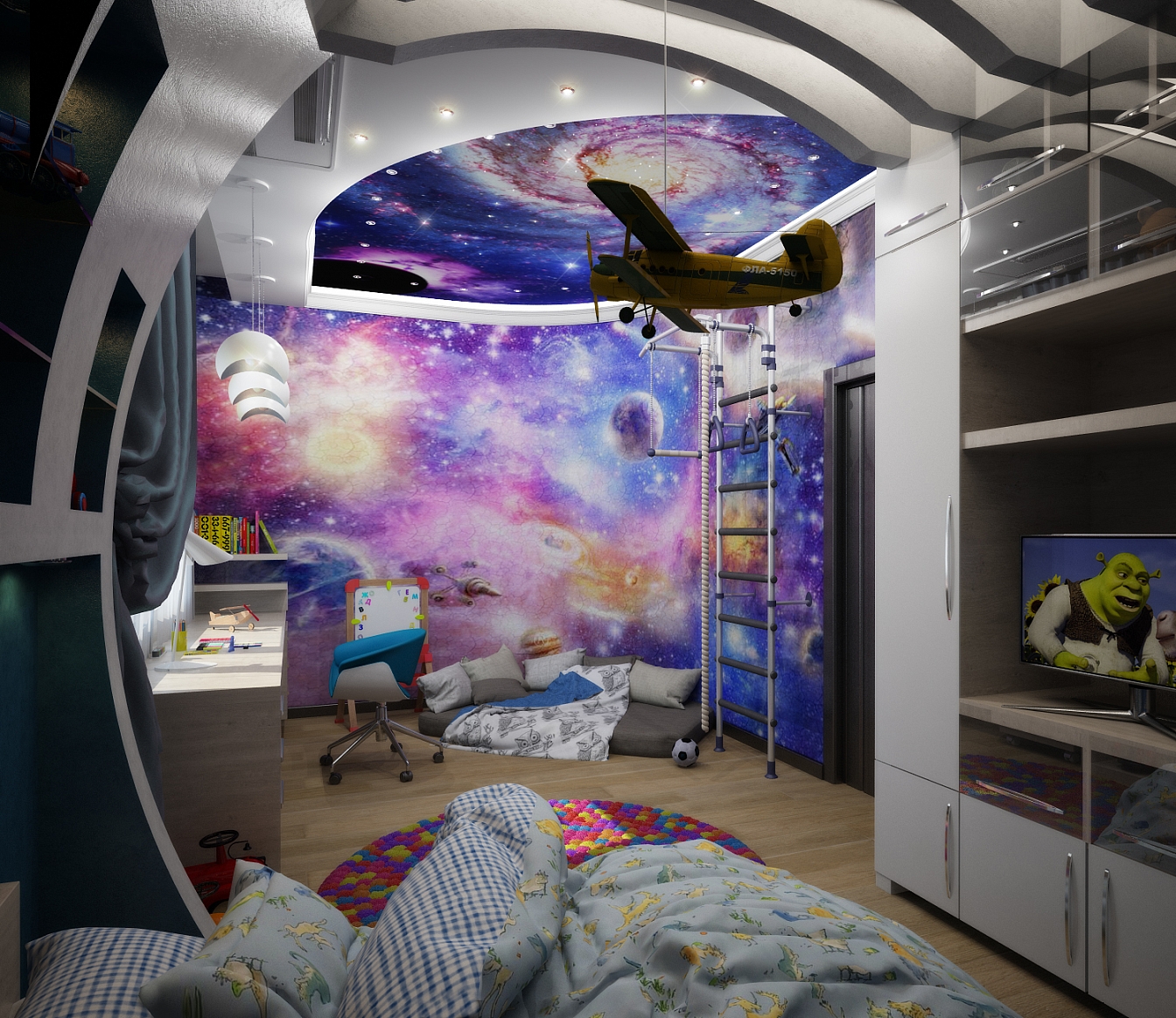 Разработка дизайн проекта квартиры на Большой Манежной 5: детская, фото 3