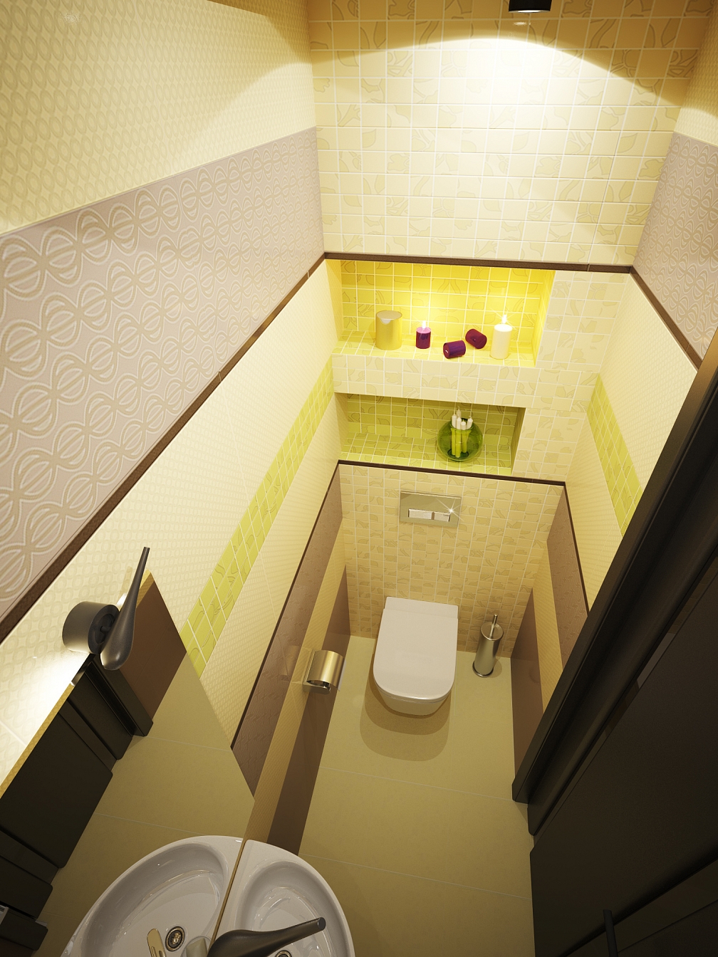 Дизайн проект дома на Владимира Невского: туалет, фото 3