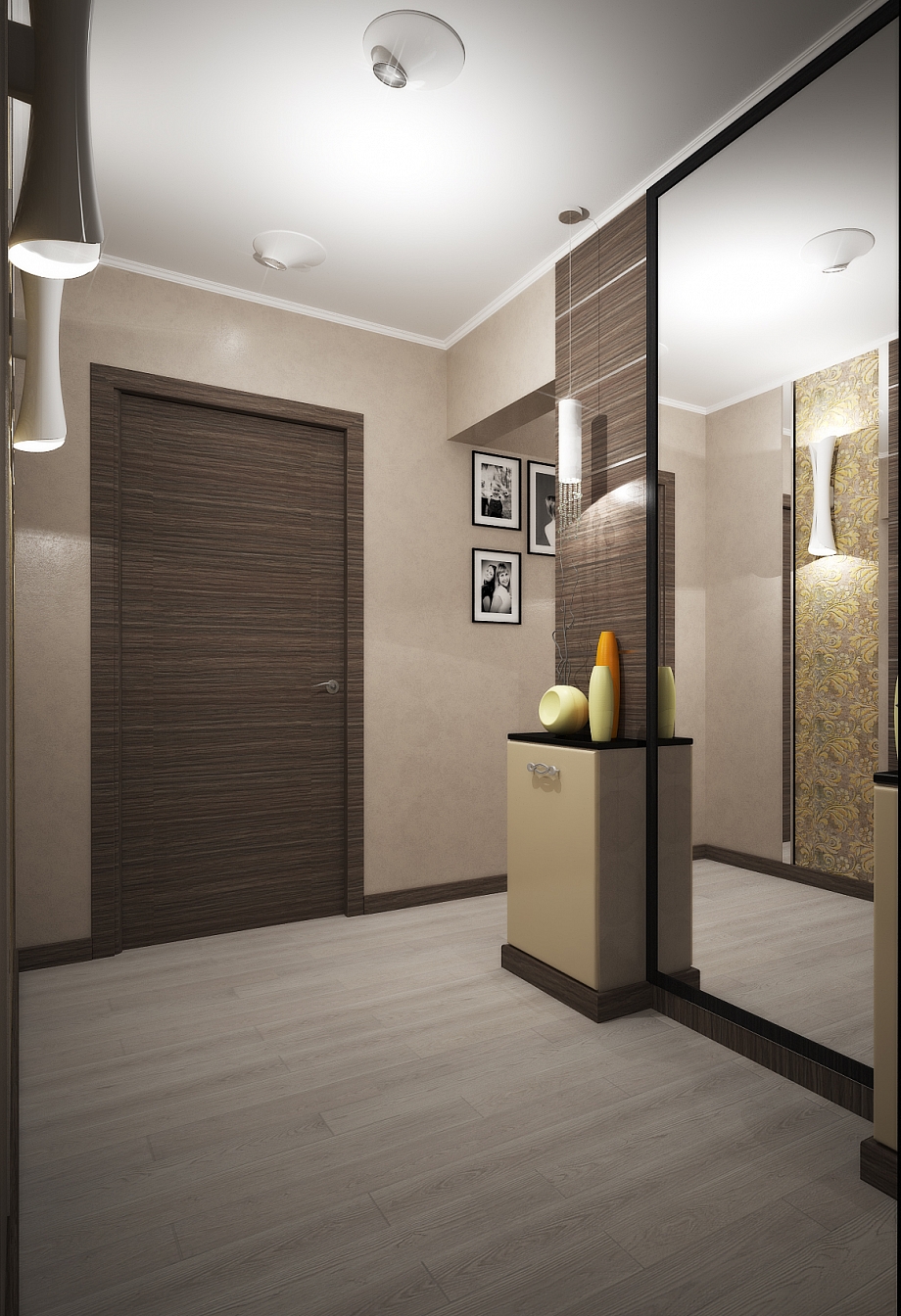 Дизайн проект интерьера квартиры на Тютчева: прихожая, фото 9