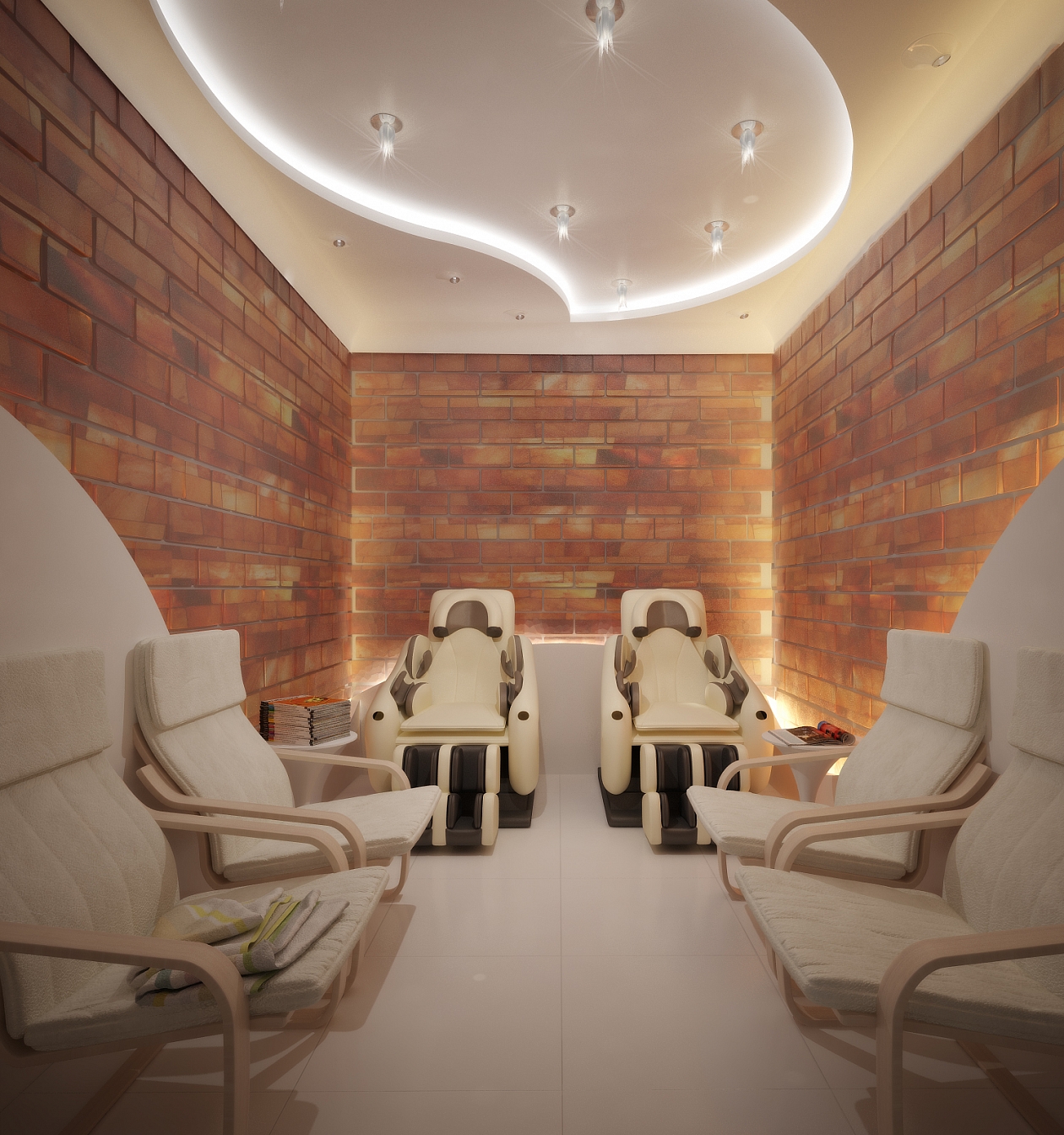 Разработка дизайна для офиса представительства компании Дешели: комната отдыха, фото 3