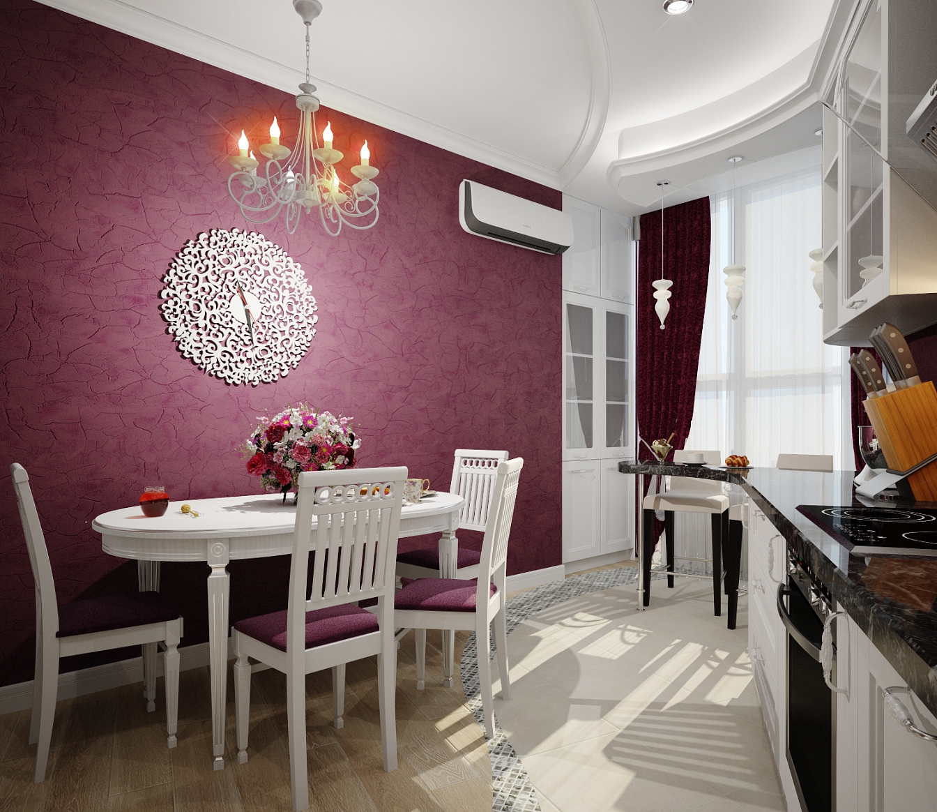 Разработка дизайн проекта квартиры на Большой Манежной 5: кухня, фото 4