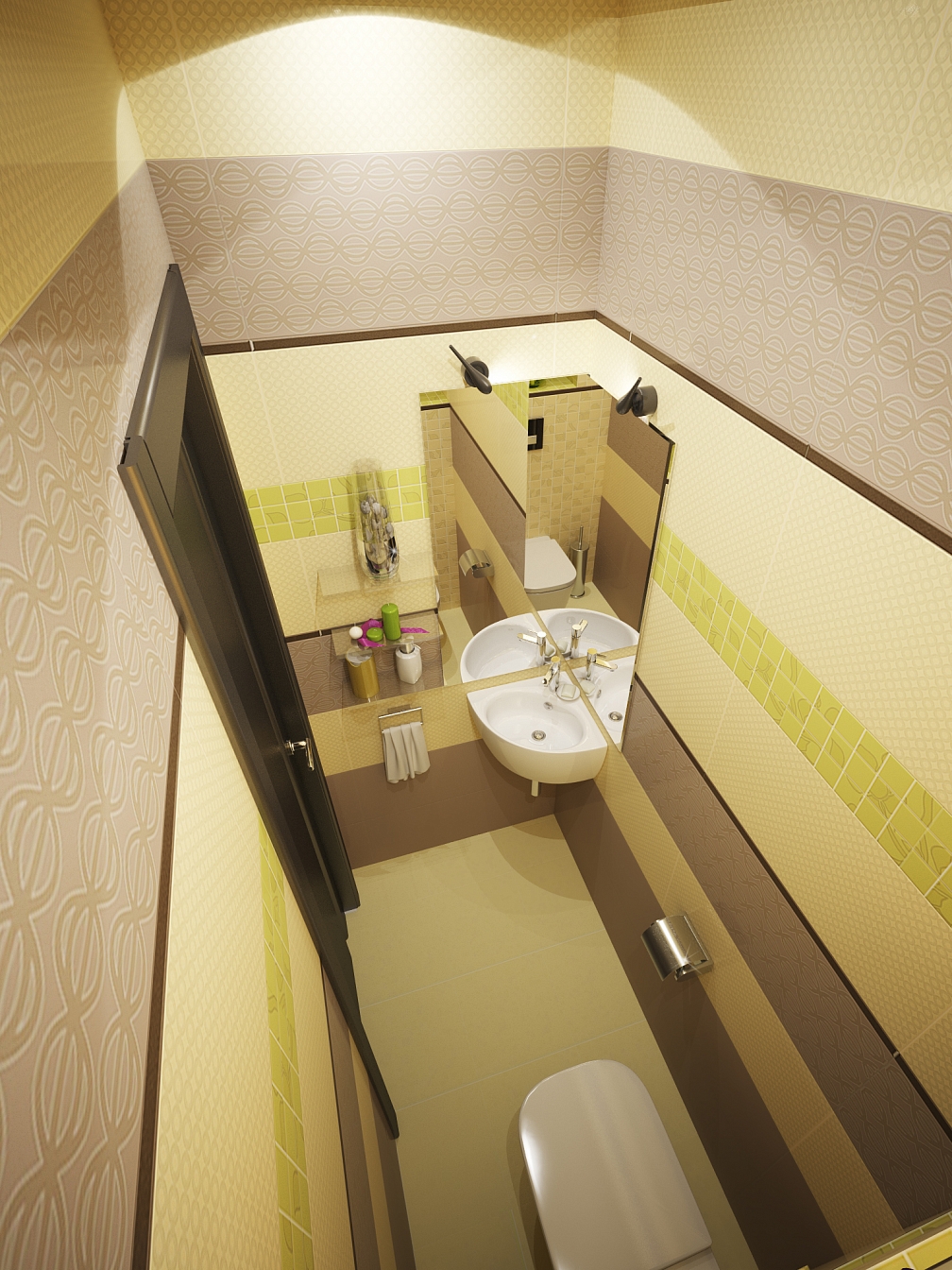 Дизайн проект дома на Владимира Невского: туалет, фото 4