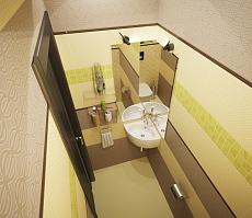 Дизайн проект дома на Владимира Невского: туалет, фото 4