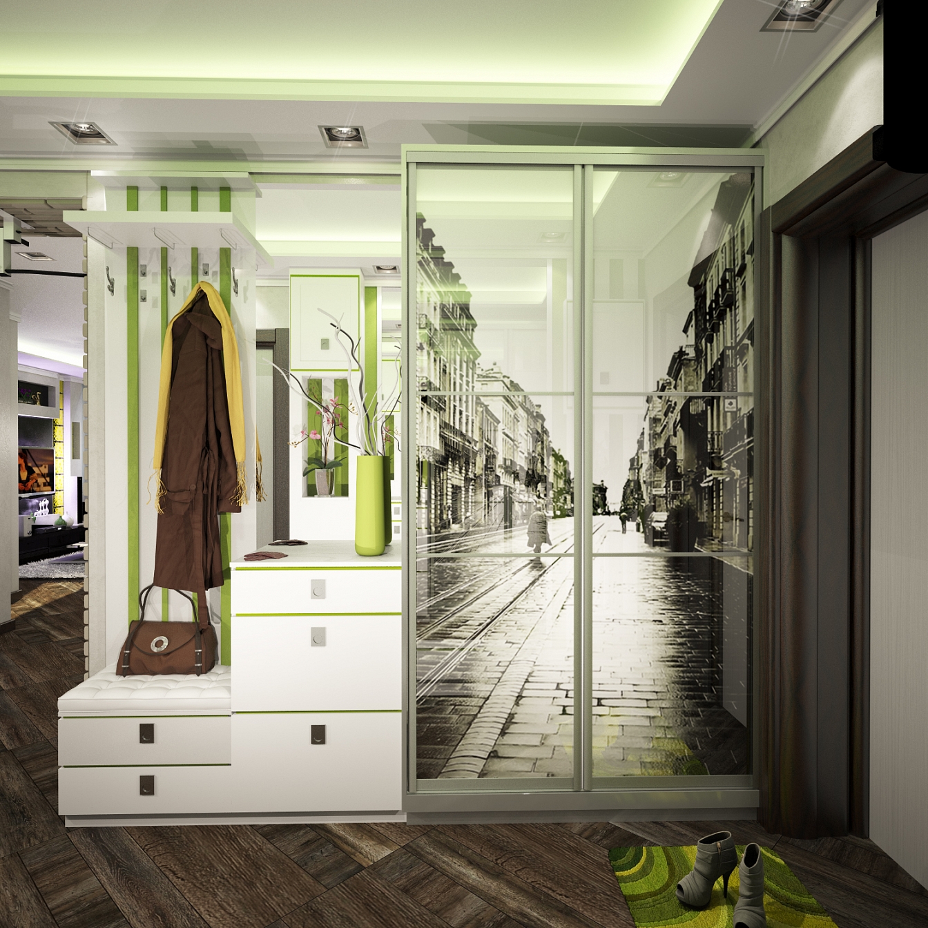 Дизайн проект для квартиры на Дурова: прихожая, фото 2