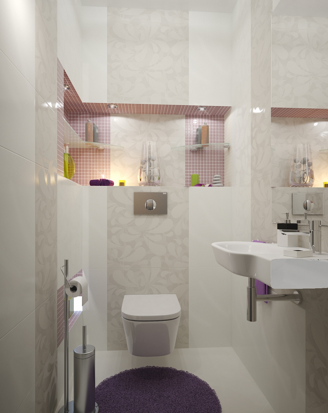 Разработка дизайна квартиры на Димитрова: туалет, фото 1