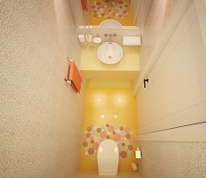 Дизайн интрьера коттеджа в Ямном: туалет, фото 6