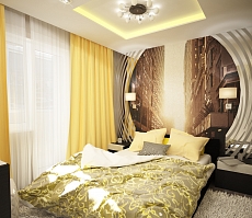 Дизайн проект дома на Владимира Невского: спальня, фото 1