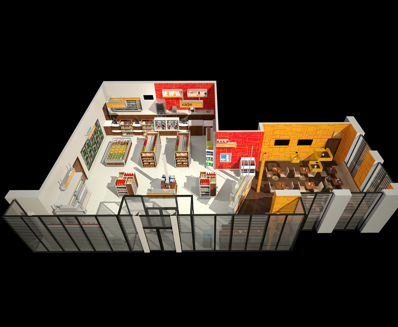 Разработка дизайна для представительства компании Лукойл: общий план, фото 1