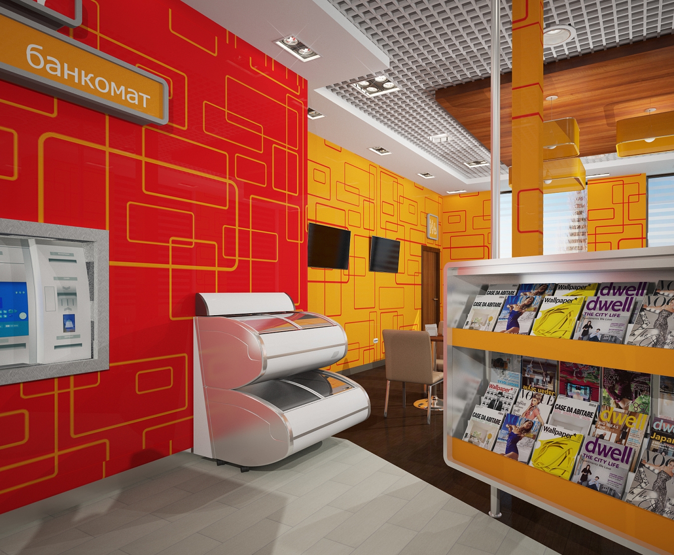 Разработка дизайна для представительства компании Лукойл: торговый зал, фото 3