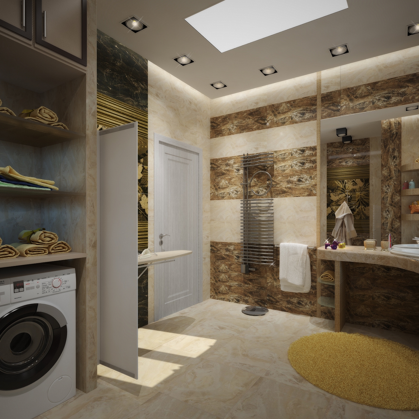 Дизайн проект интерьера дома на улице 1 мая: ванная комната, фото 10