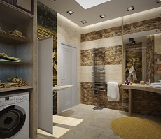 Дизайн проект интерьера дома на улице 1 мая: ванная комната, фото 10