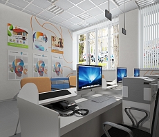 Дизайн проект офиса предствительства компании Ростелеком: фото 2