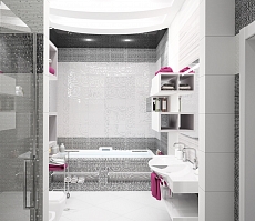 Дизайн интрьера коттеджа в Ямном: ванная комната, фото 5