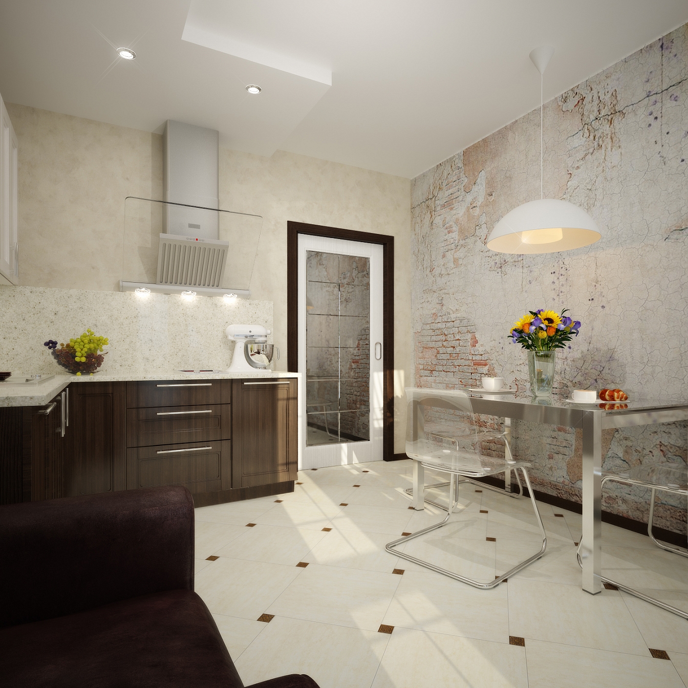 Разработка дизайна для квартиры на Одинцова: столовая, фото 2