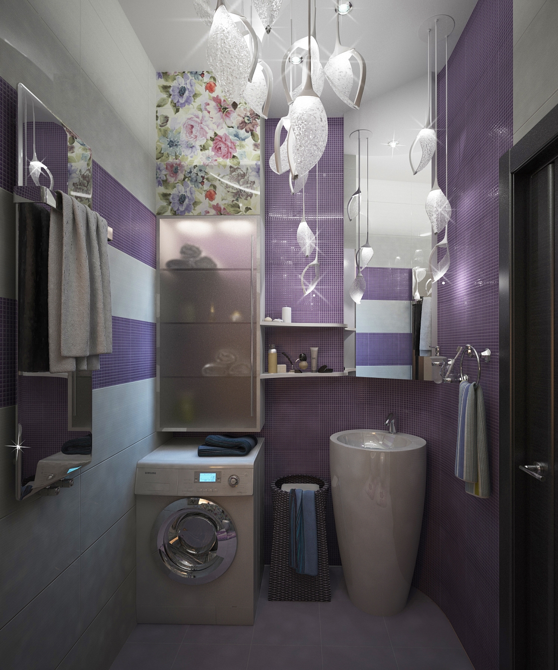 Разработка дизайн проекта квартиры на Большой Манежной 5: ванная комната, фото 2