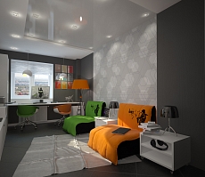 Дизайн проект квартиры на Кразнознаменной: детская, фото 1