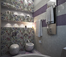 Разработка дизайн проекта квартиры на Большой Манежной 5: ванная комната, фото 3