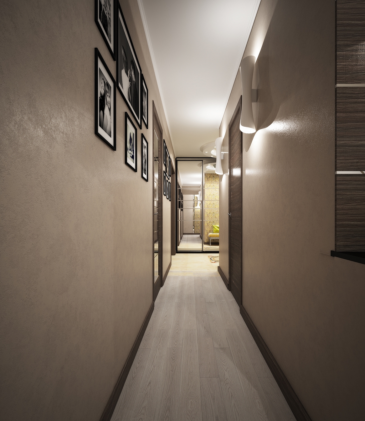 Дизайн проект интерьера квартиры на Тютчева: прихожая, фото 5