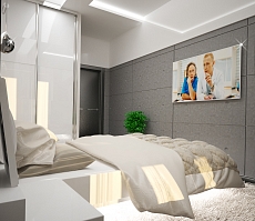 Разработка дизайна интерьера для квартиры на проспекте Патриотов: спальня, фото 4