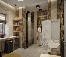 Дизайн проект интерьера дома на улице 1 мая: ванная комната, фото 7