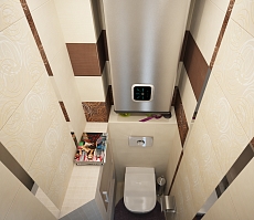 Дизайн интерьера квартиры на Фридриха Энгельса: туалет, фото 2