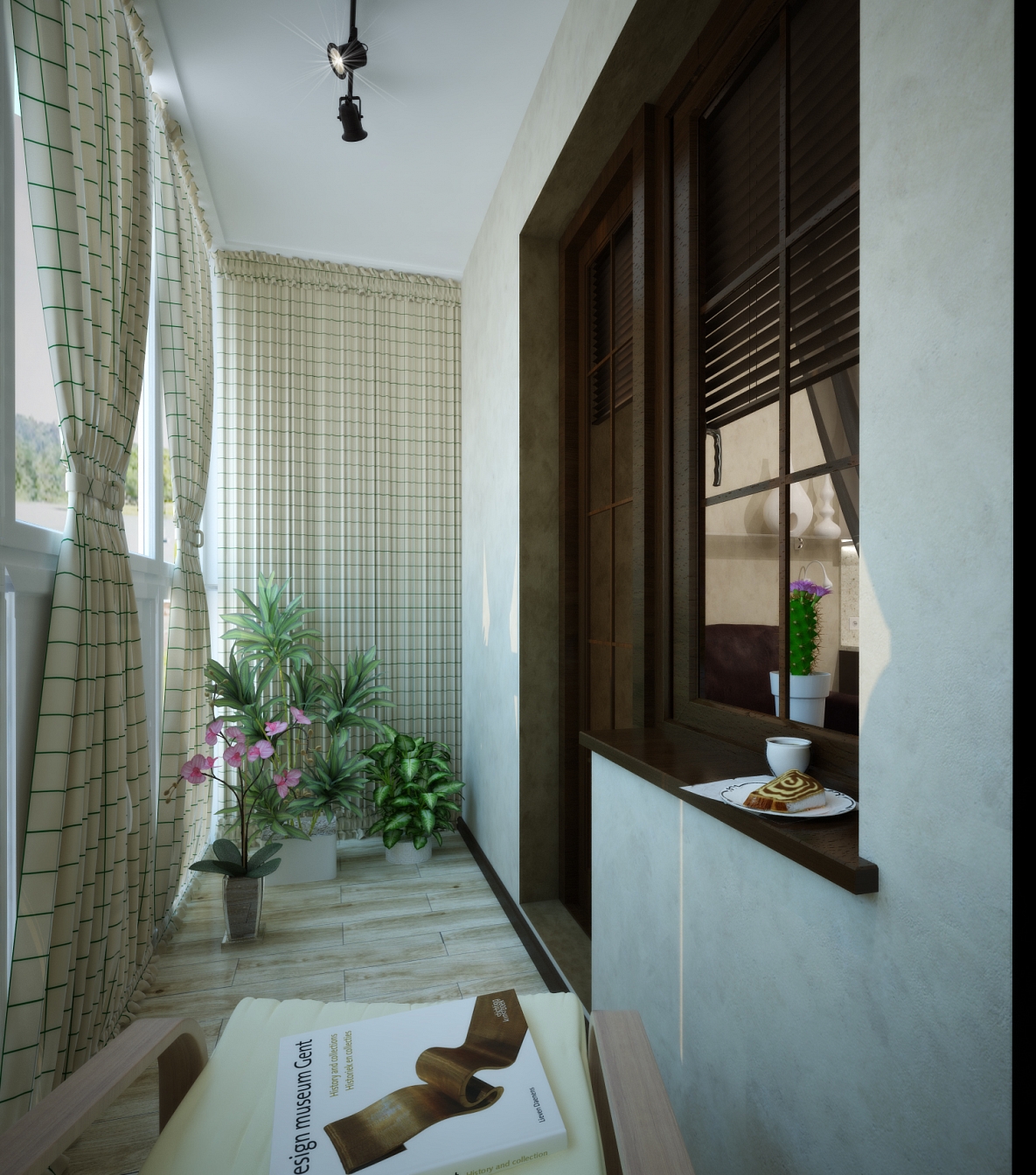 Разработка дизайна для квартиры на Одинцова: балкон, фото 1