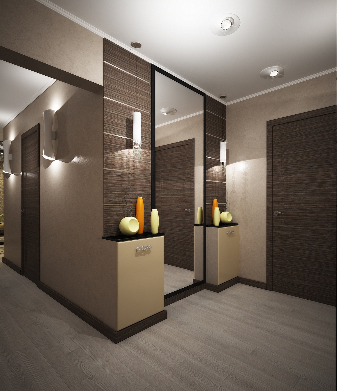 Дизайн проект интерьера квартиры на Тютчева: прихожая, фото 4