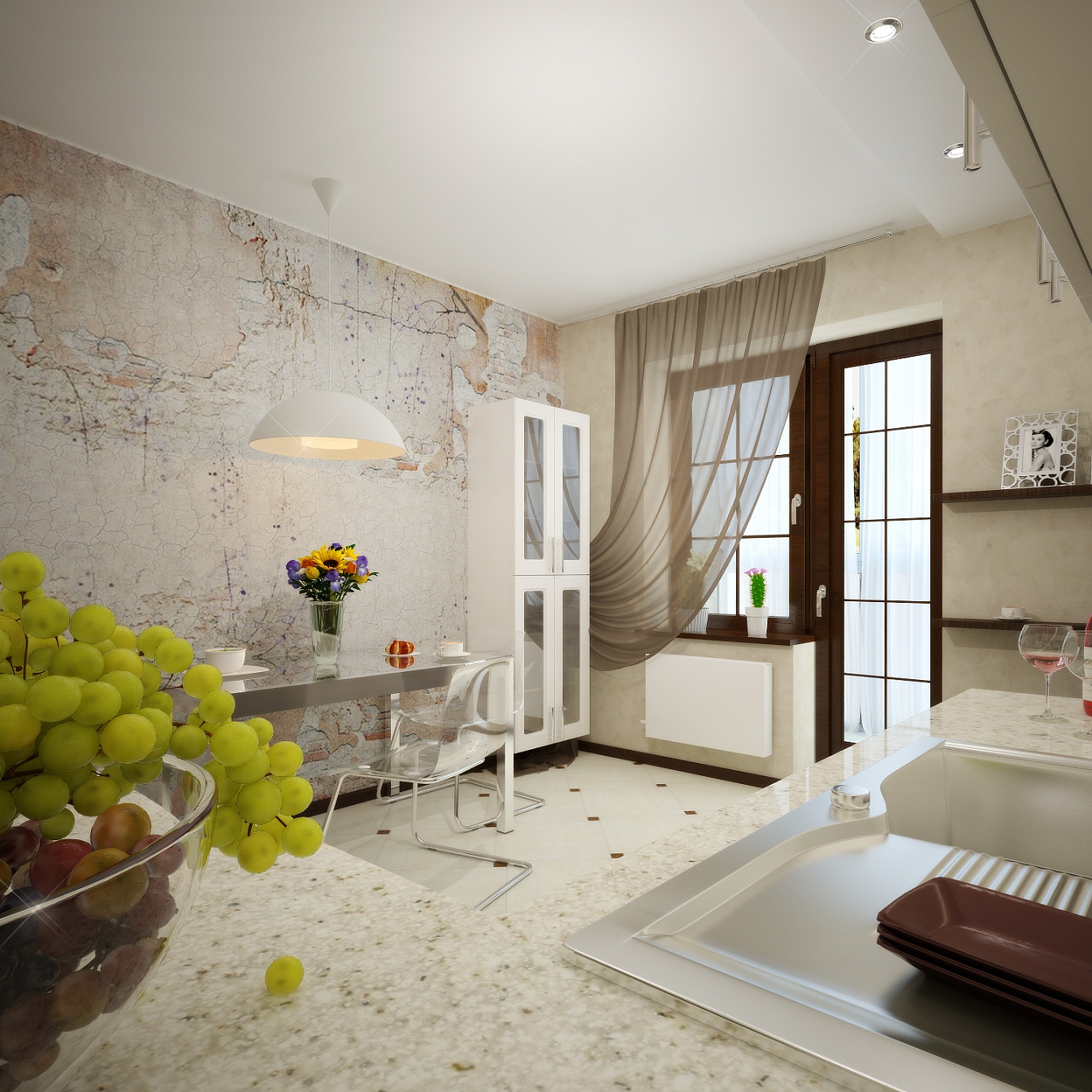 Разработка дизайна для квартиры на Одинцова: столовая, фото 4