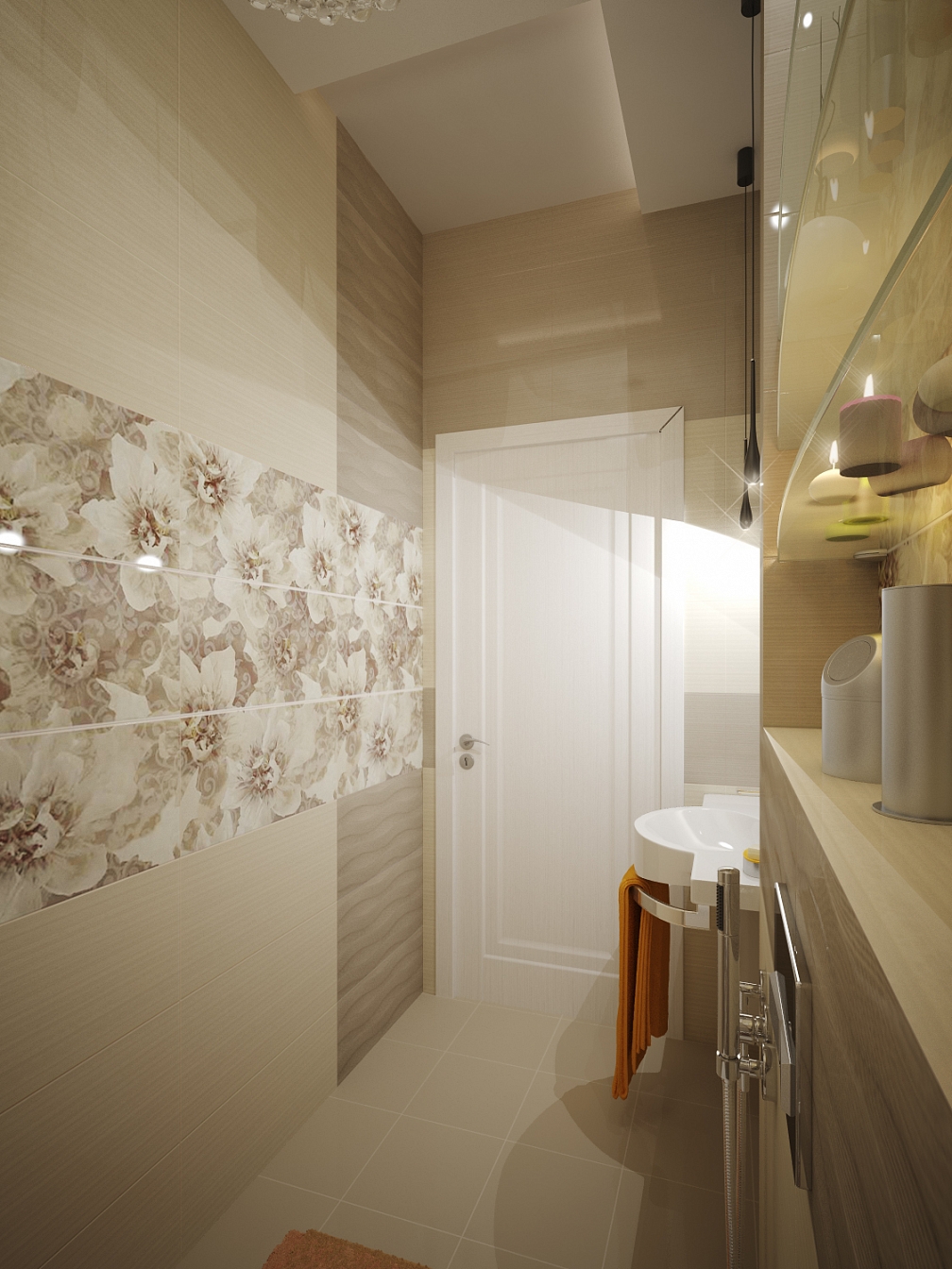 Дизайн проект интерьера дома на улице 1 мая: ванная комната, фото 2