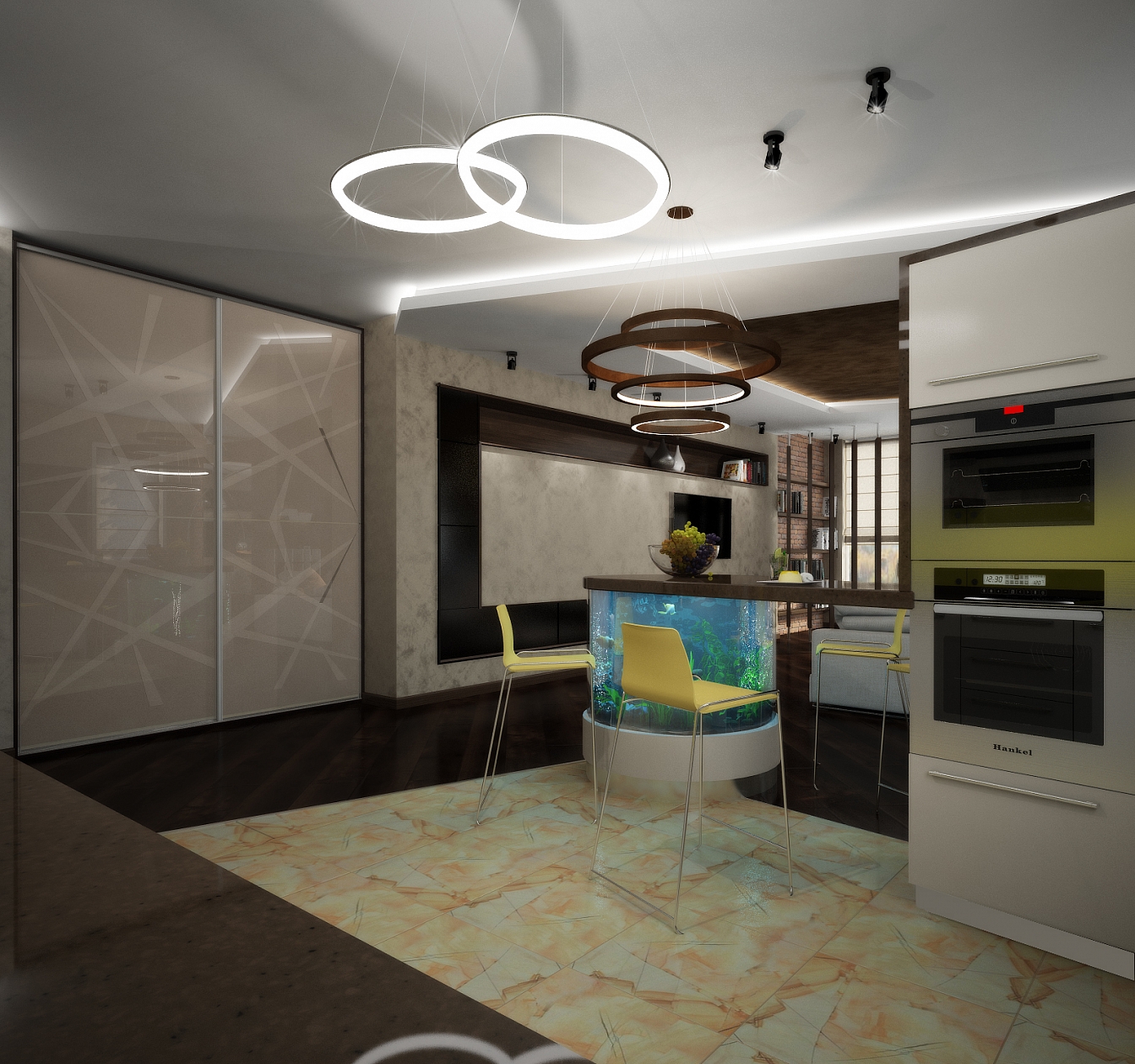 Разработка индивидуального дизайна для квартиры на Сакко и Ванцетти: кухня, фото 2